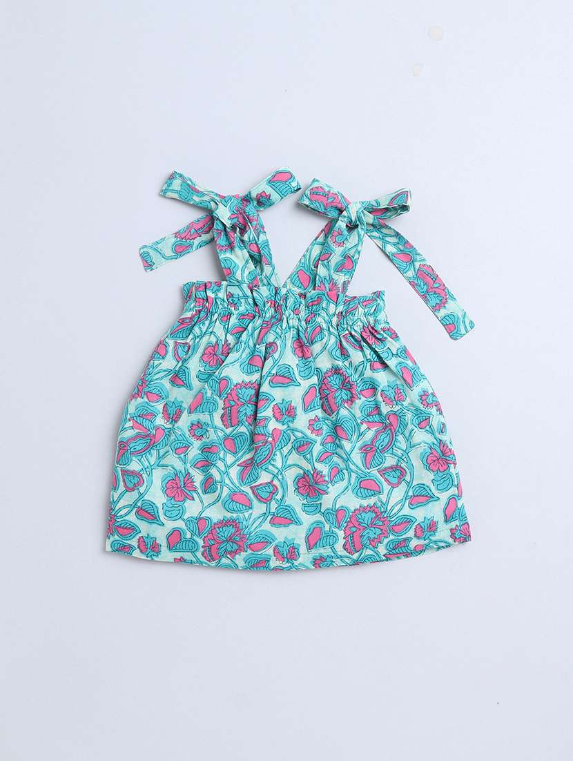girls blue colored polyester shorts & top set co-ord set - 22458126 -  Standard Image - 1