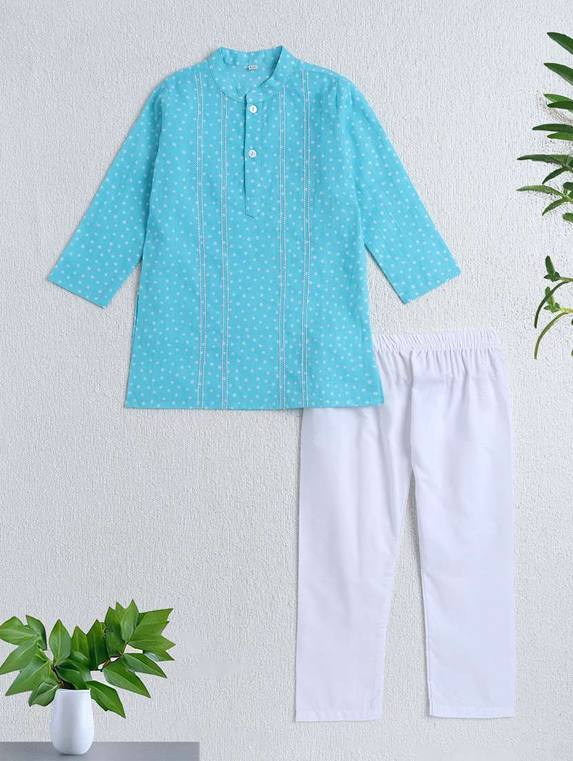 kids cotton kurta sets  - 22458173 -  Standard Image - 1