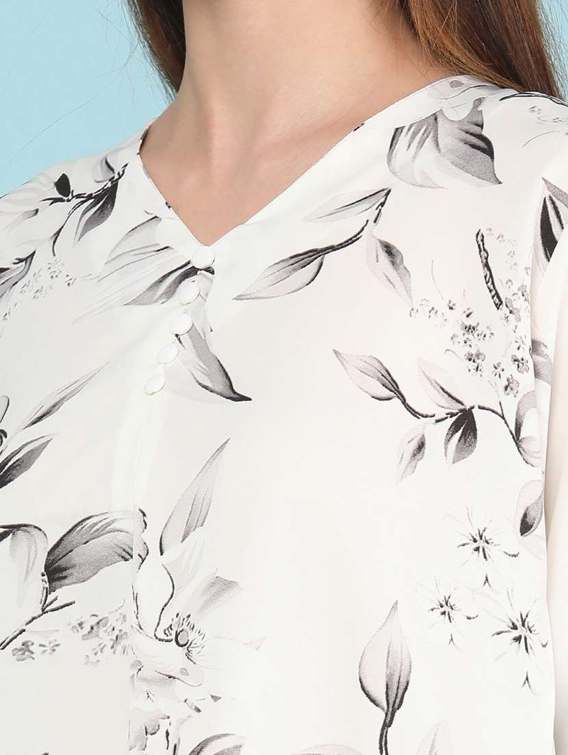 Women Printed Three Quarter Sleeves Regular Top - 22458474 -  Standard Image - 1