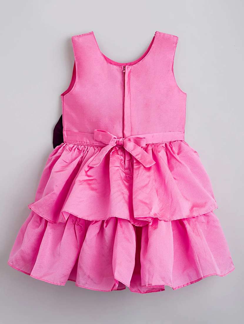 girls pink polyester tiered dress dress - 22458656 -  Standard Image - 1