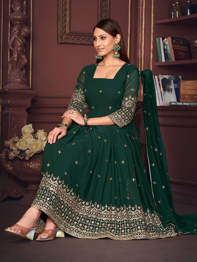 women solid with work unstitched suit - 22459985 -  Standard Image - 4