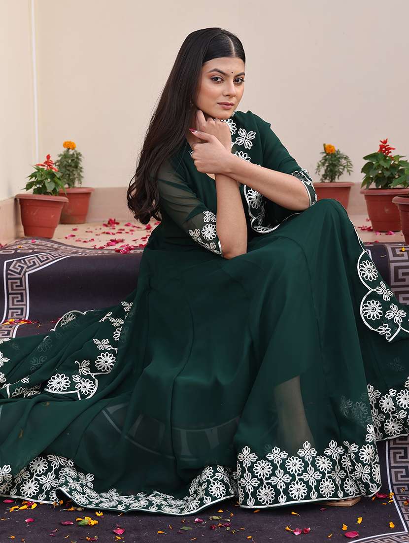 women solid with work unstitched suit - 22459994 -  Standard Image - 4