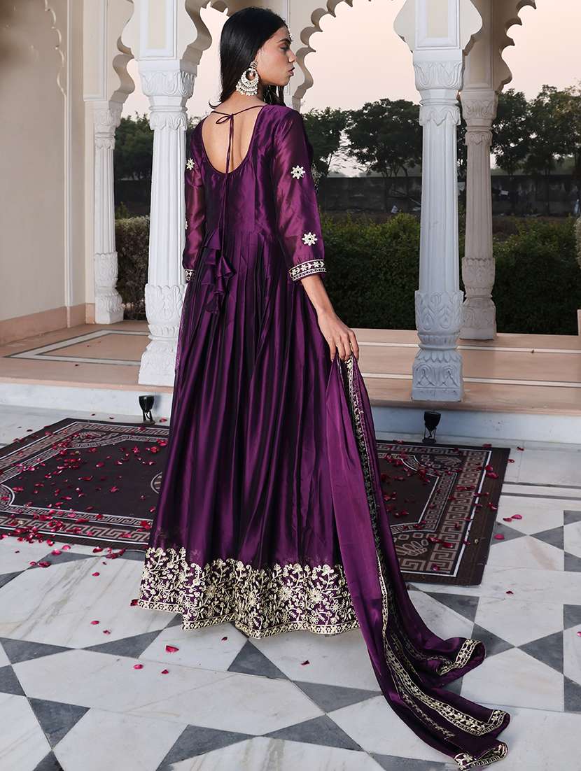 women solid with work unstitched suit - 22460006 -  Standard Image - 4
