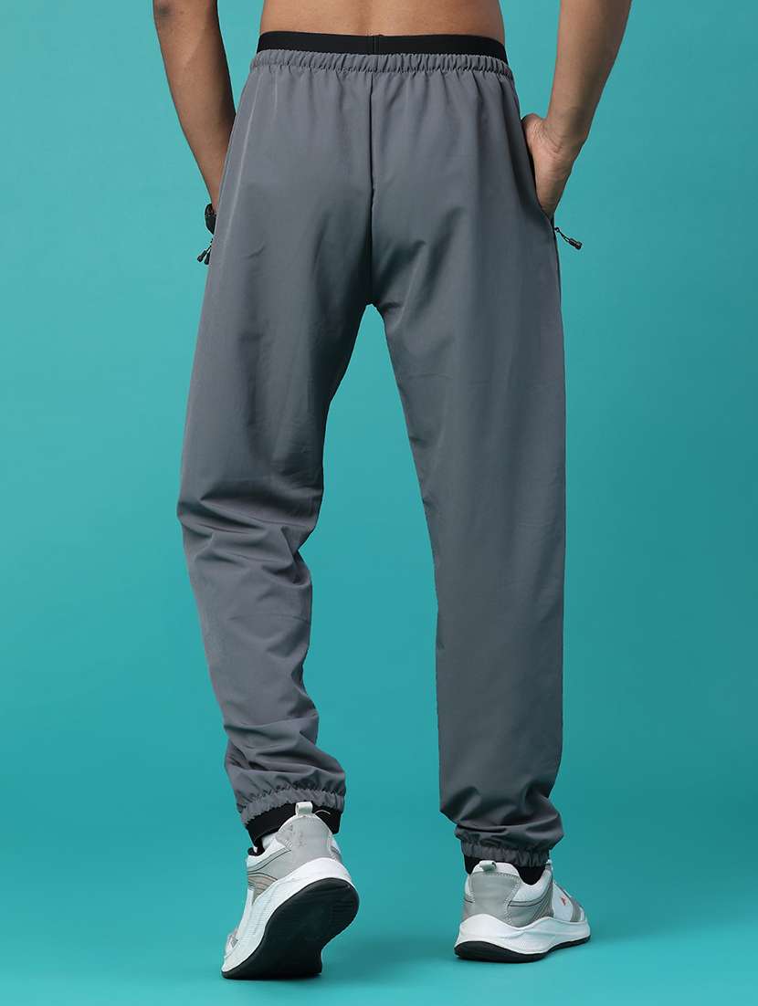 men solid mid rise regular fit jogger - 22460403 -  Standard Image - 4