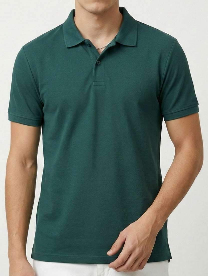 men solid short sleeve regular fit polo t-shirt - 22460542 -  Standard Image - 4