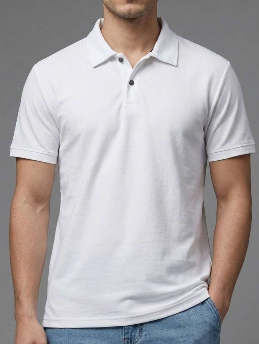 men solid short sleeve regular fit polo t-shirt - 22460554 -  Standard Image - 4