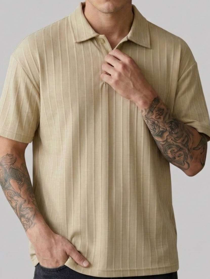 men solid short sleeve regular fit polo t-shirt - 22460561 -  Standard Image - 4