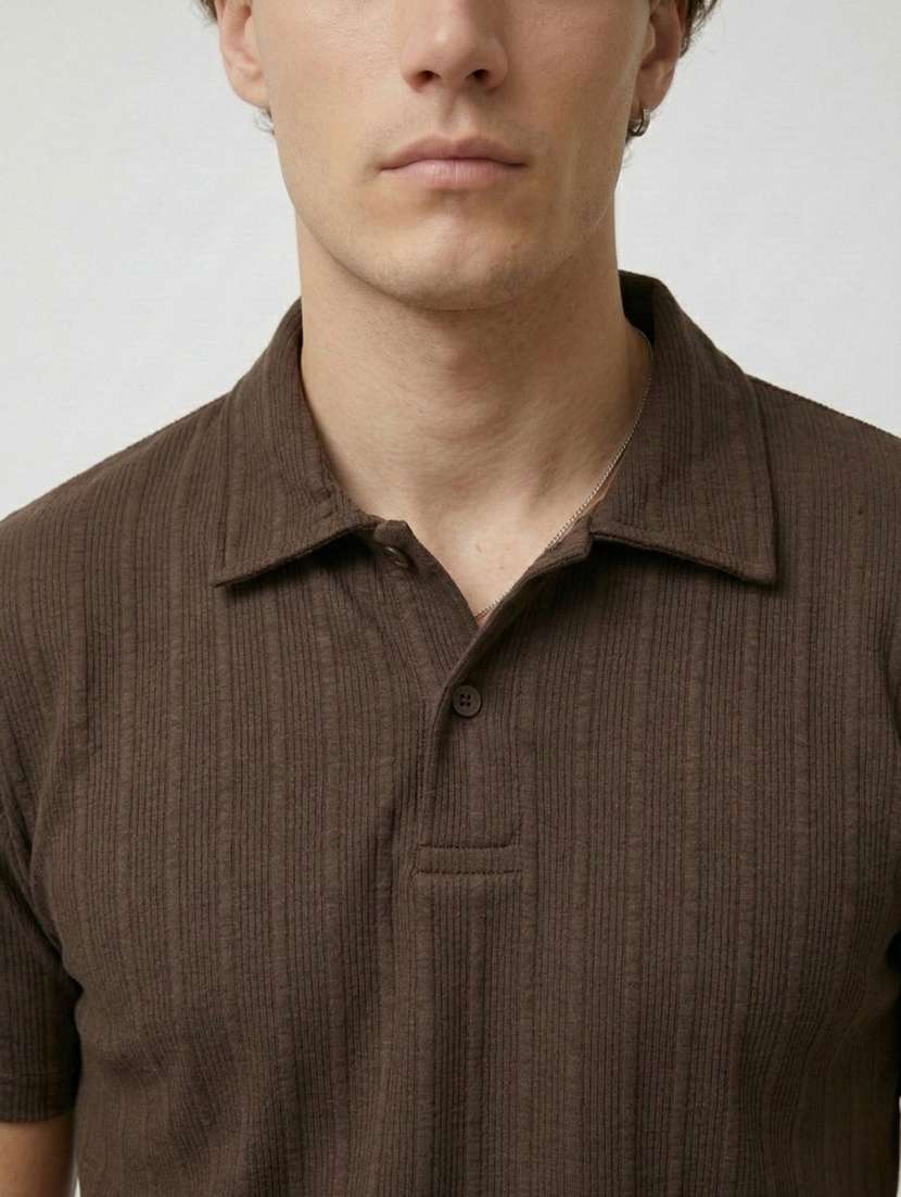 men self design short sleeve regular fit polo t-shirt - 22460564 -  Standard Image - 1