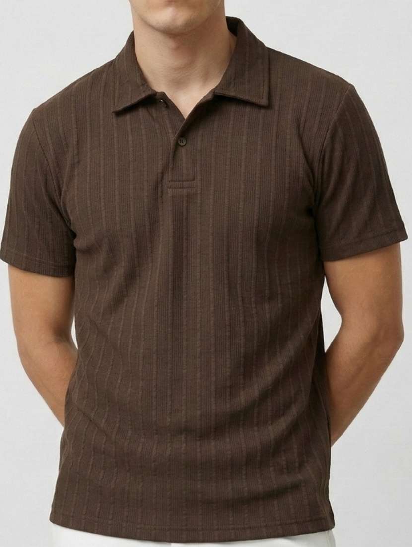 men self design short sleeve regular fit polo t-shirt - 22460564 -  Standard Image - 4