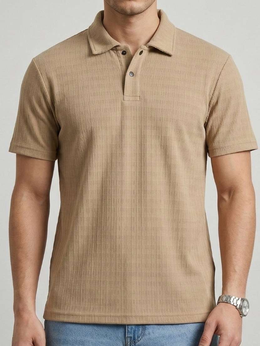 men self design short sleeve regular fit polo t-shirt - 22460567 -  Standard Image - 4