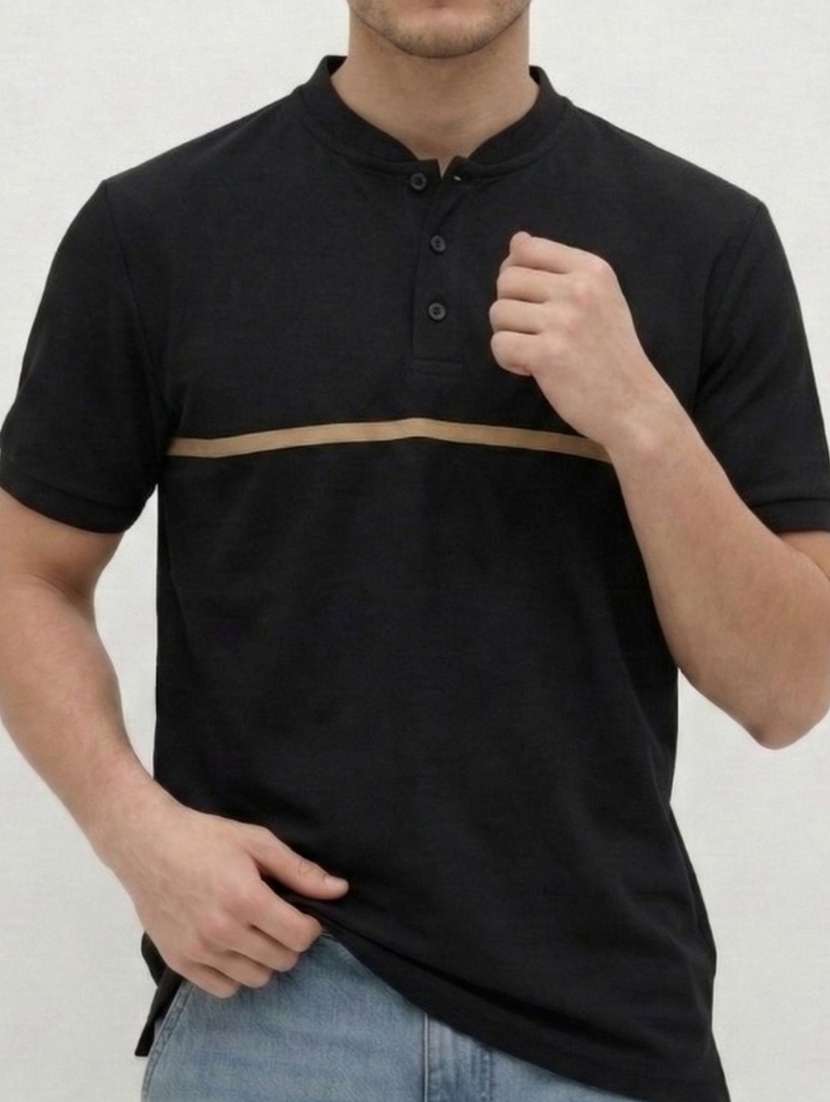men solid short sleeve regular fit t-shirt - 22460597 -  Standard Image - 4