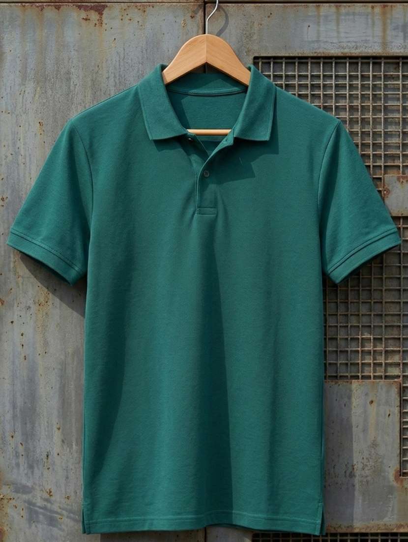 men solid short sleeve regular fit polo t-shirt - 22460622 -  Standard Image - 4