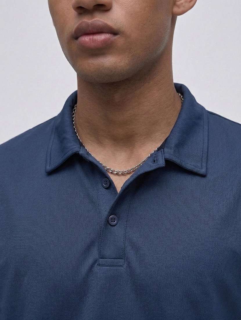 men solid short sleeve regular fit polo t-shirt - 22460629 -  Standard Image - 1