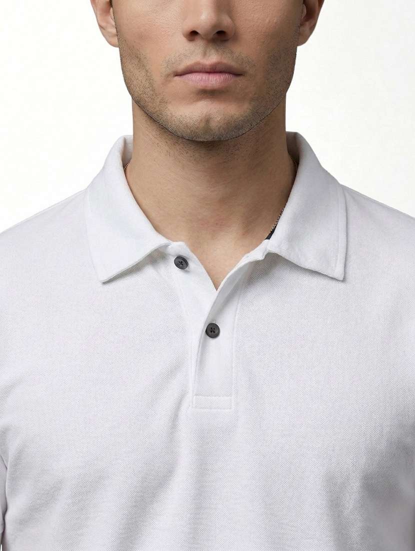 men solid short sleeve regular fit polo t-shirt - 22460634 -  Standard Image - 1