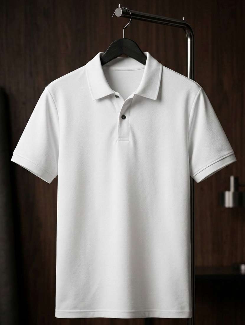 men solid short sleeve regular fit polo t-shirt - 22460634 -  Standard Image - 4