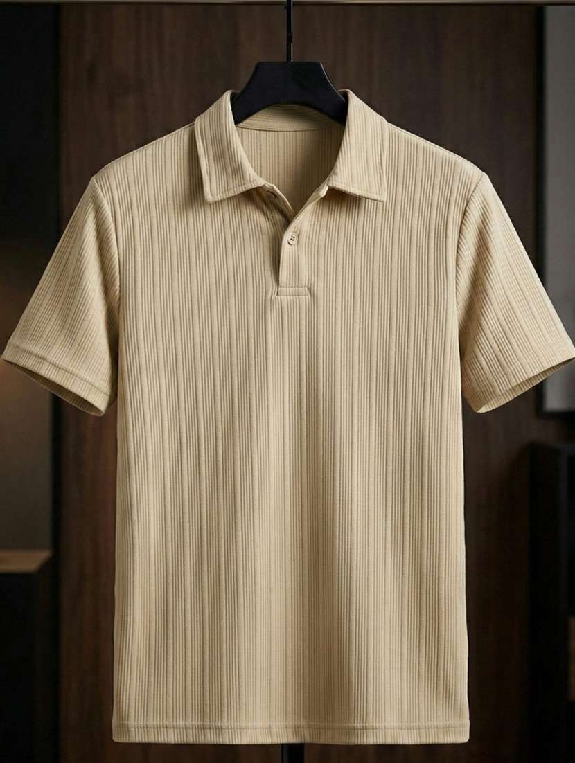 men self design short sleeve regular fit polo t-shirt - 22460641 -  Standard Image - 4