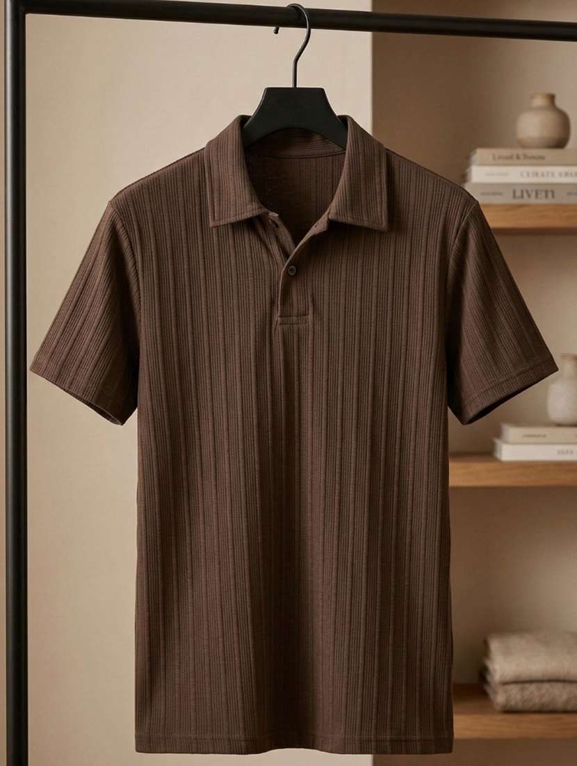 men self design short sleeve regular fit polo t-shirt - 22460644 -  Standard Image - 4