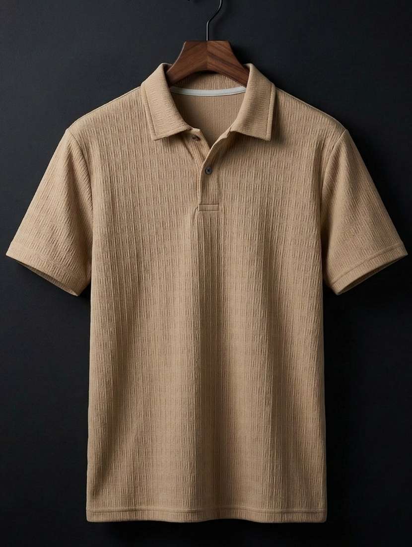 men self design short sleeve regular fit polo t-shirt - 22460647 -  Standard Image - 4