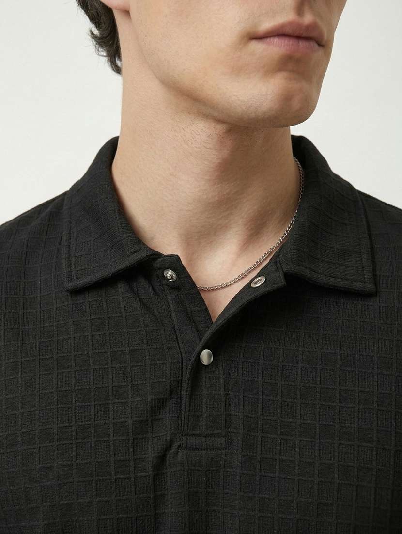 men self design short sleeve regular fit polo t-shirt - 22460648 -  Standard Image - 1