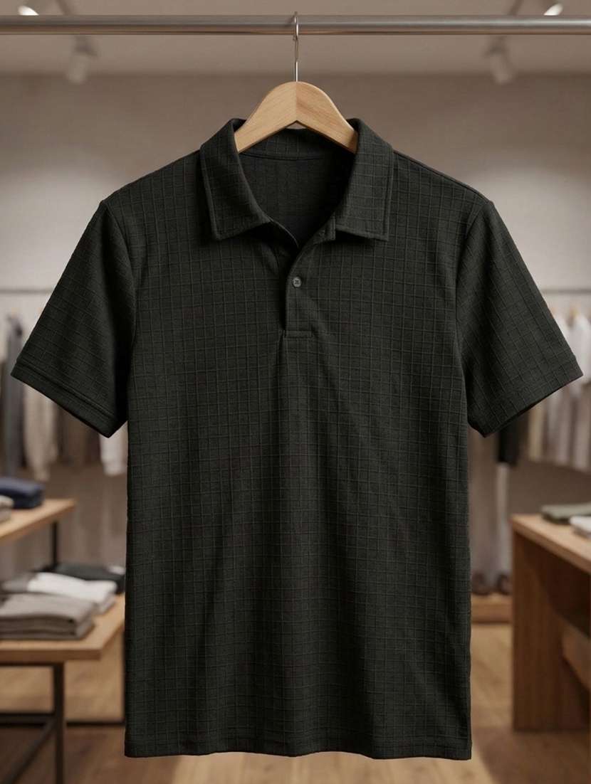 men self design short sleeve regular fit polo t-shirt - 22460648 -  Standard Image - 4
