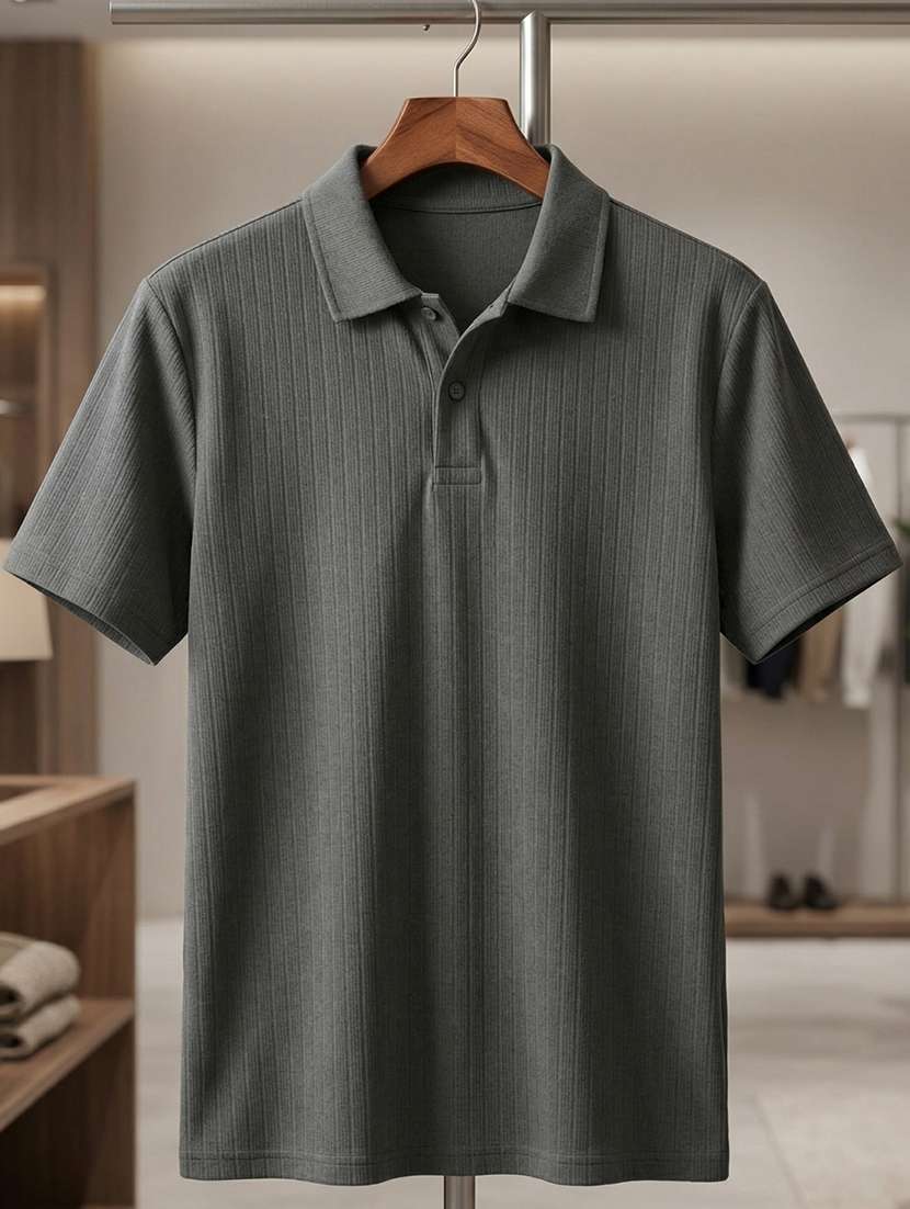 men self design short sleeve regular fit polo t-shirt - 22460650 -  Standard Image - 4