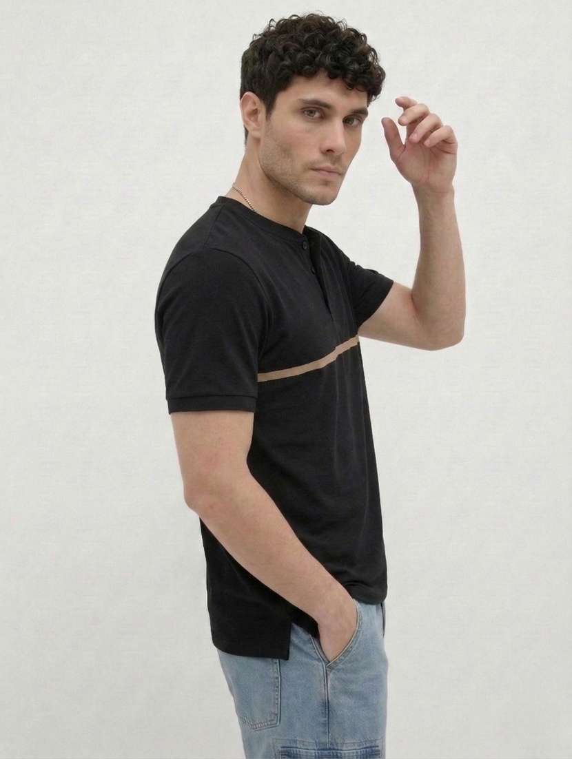 men solid short sleeve regular fit t-shirt - 22460677 -  Standard Image - 1