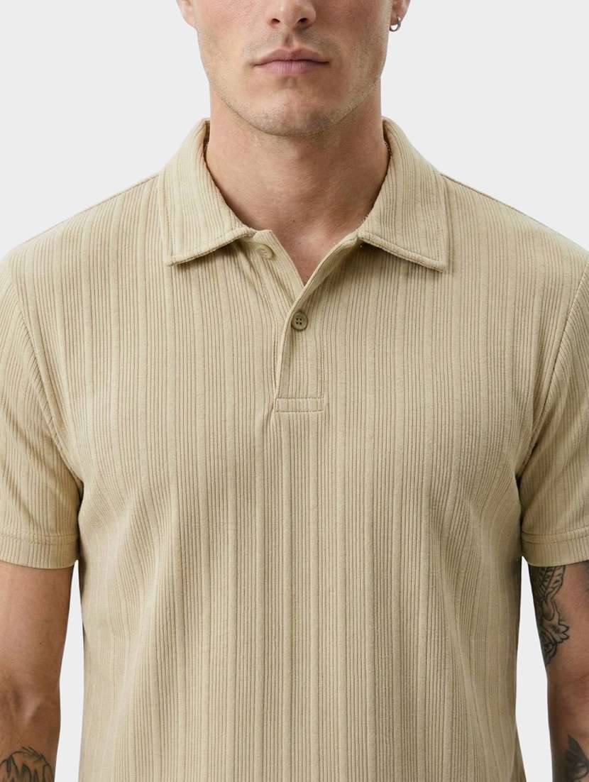 men self design short sleeve regular fit polo t-shirt - 22460721 -  Standard Image - 4