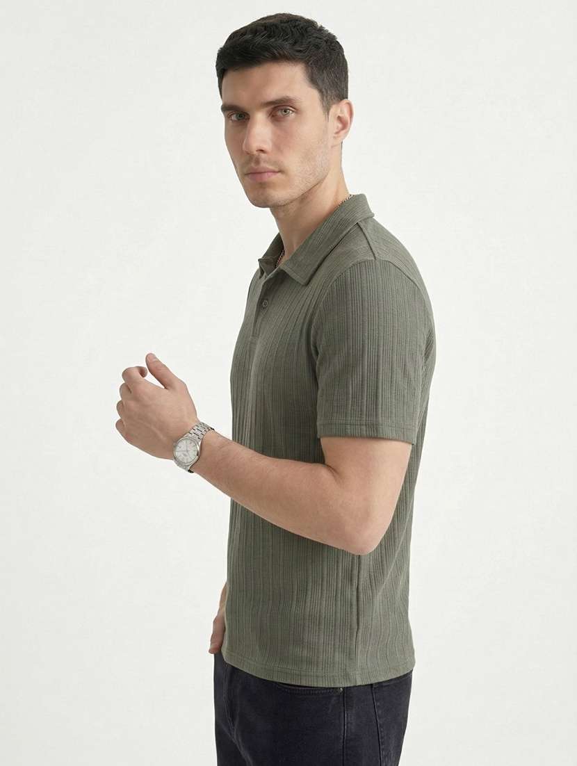 men self design short sleeve regular fit polo t-shirt - 22460722 -  Standard Image - 1
