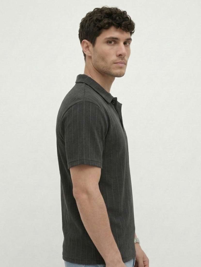 men self design short sleeve regular fit polo t-shirt - 22460723 -  Standard Image - 1