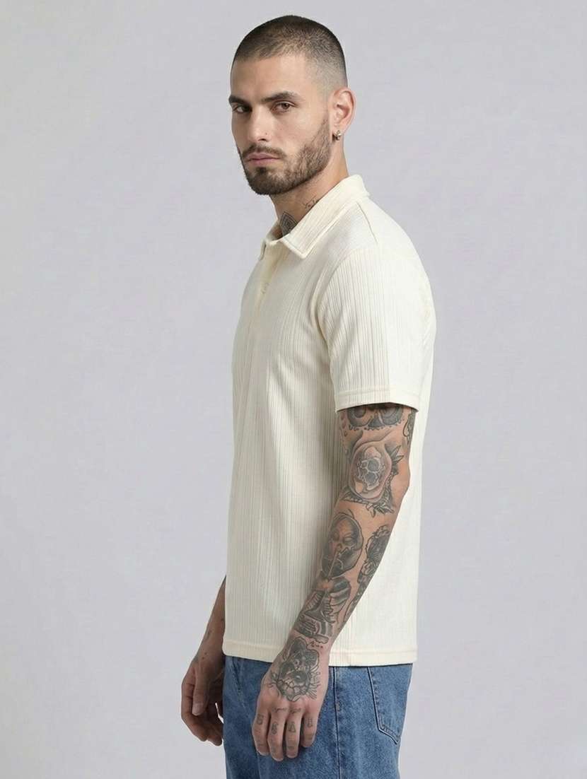 men self design short sleeve regular fit polo t-shirt - 22460726 -  Standard Image - 1