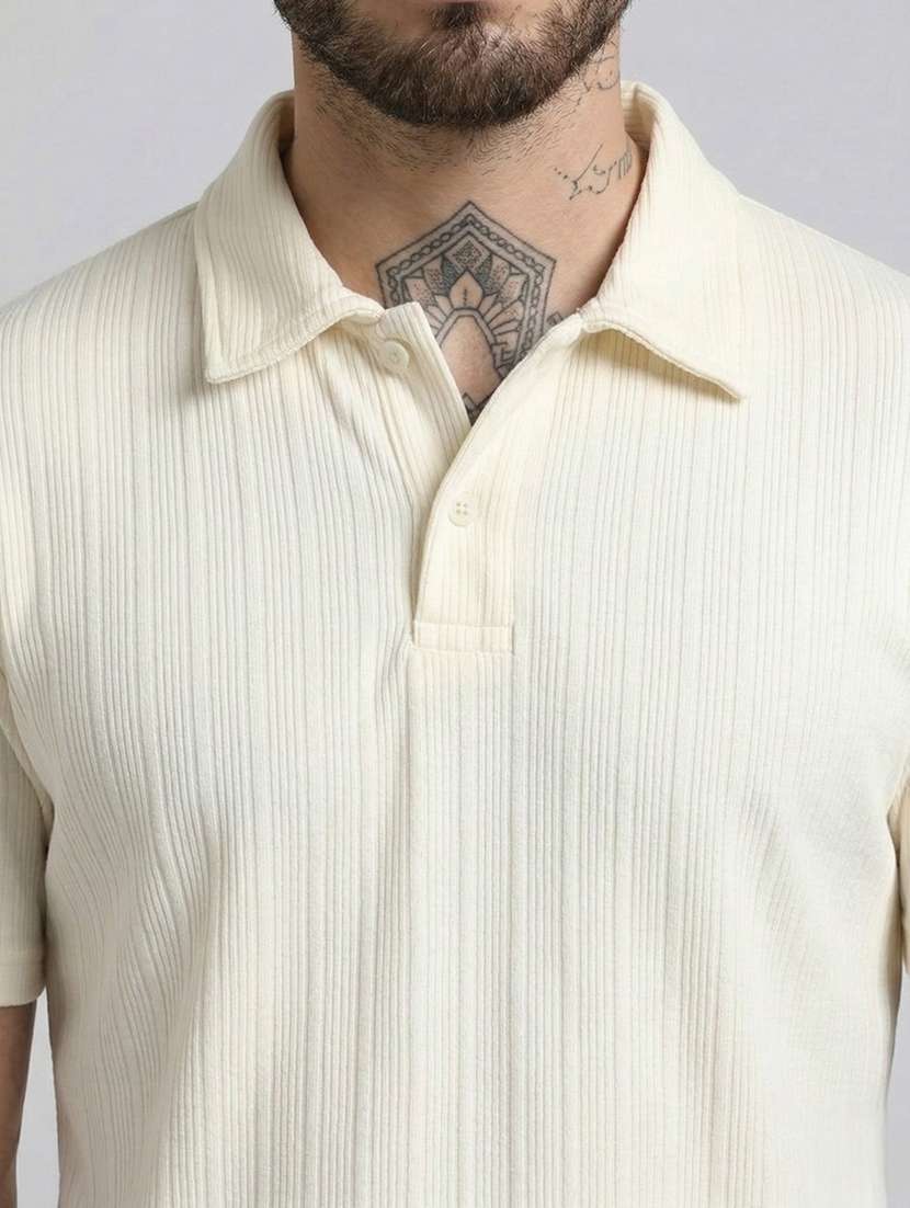 men self design short sleeve regular fit polo t-shirt - 22460726 -  Standard Image - 4