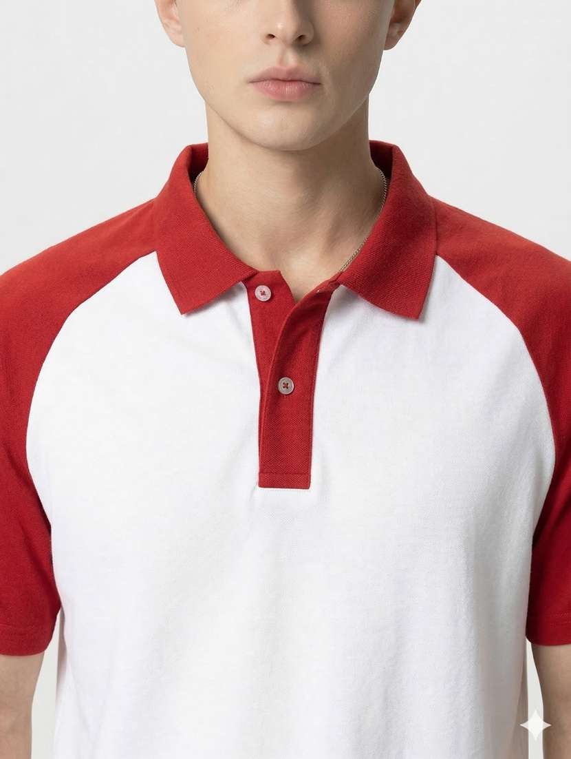 men color block short sleeve regular fit polo t-shirt - 22460742 -  Standard Image - 4