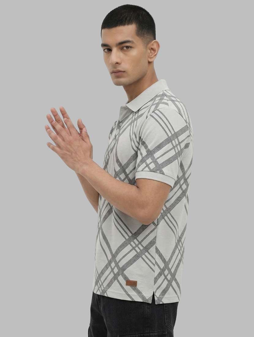 men printed short sleeve regular fit polo t-shirt - 22460751 -  Standard Image - 1