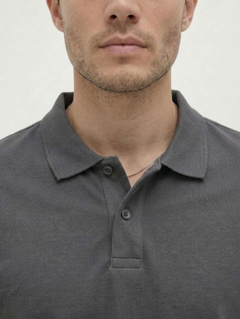 men solid short sleeve regular fit polo t-shirt - 22460786 -  Standard Image - 1