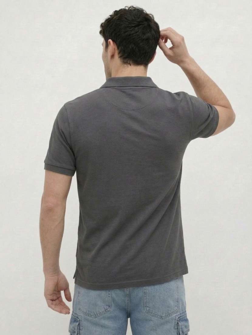 men solid short sleeve regular fit polo t-shirt - 22460786 -  Standard Image - 4