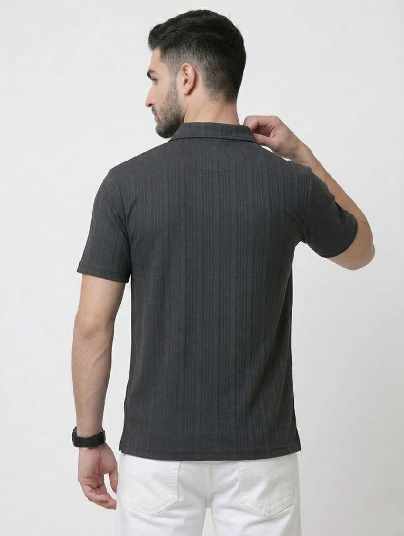 men self design short sleeve regular fit polo t-shirt - 22460805 -  Standard Image - 4