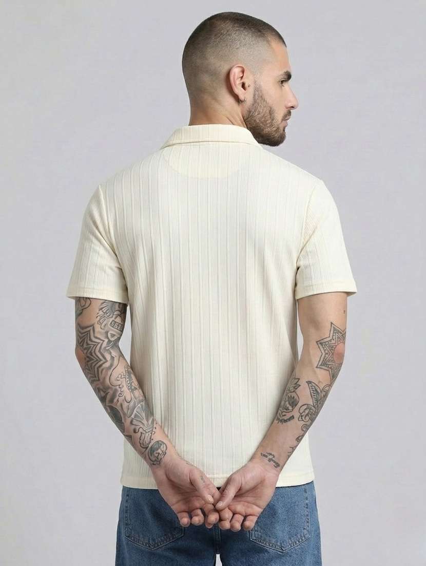 men self design short sleeve regular fit polo t-shirt - 22460806 -  Standard Image - 4