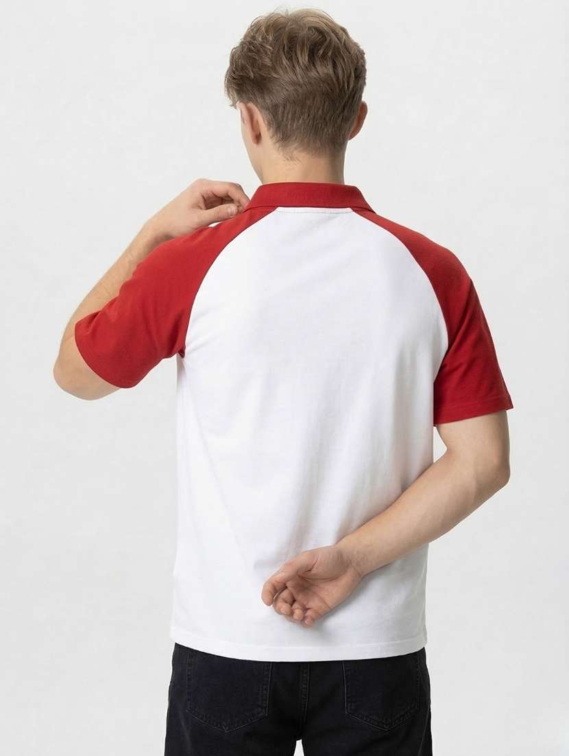 men color block short sleeve regular fit polo t-shirt - 22460822 -  Standard Image - 4