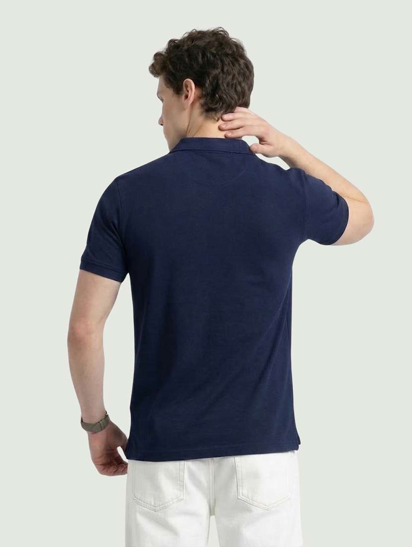 men color block short sleeve regular fit polo t-shirt - 22460846 -  Standard Image - 4