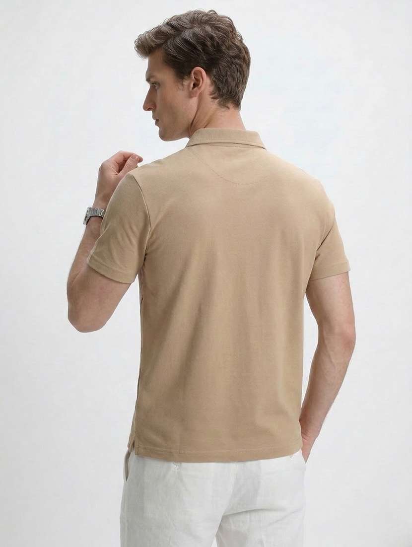 men printed short sleeve regular fit polo t-shirt - 22460847 -  Standard Image - 4