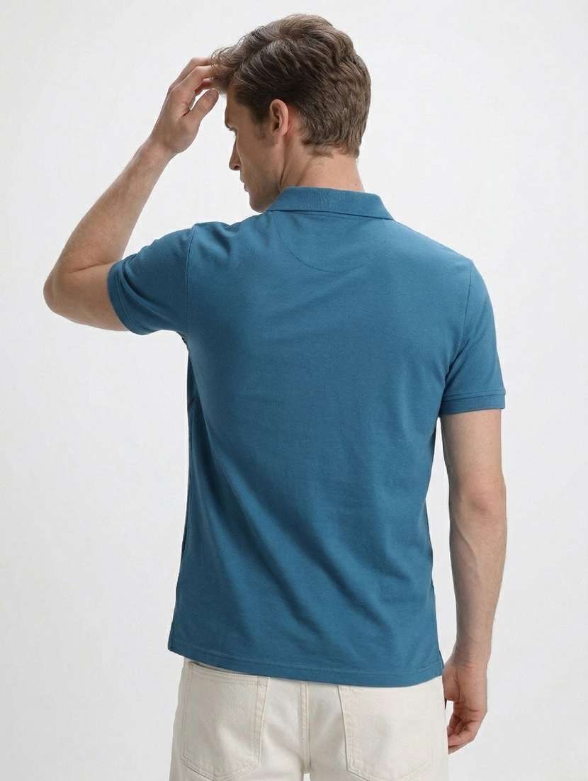 men printed short sleeve regular fit polo t-shirt - 22460849 -  Standard Image - 4