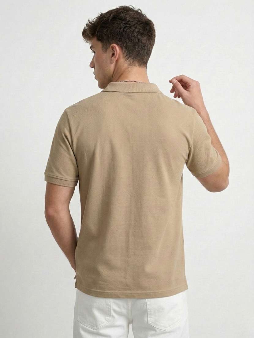 men striped short sleeve regular fit polo t-shirt - 22460850 -  Standard Image - 4