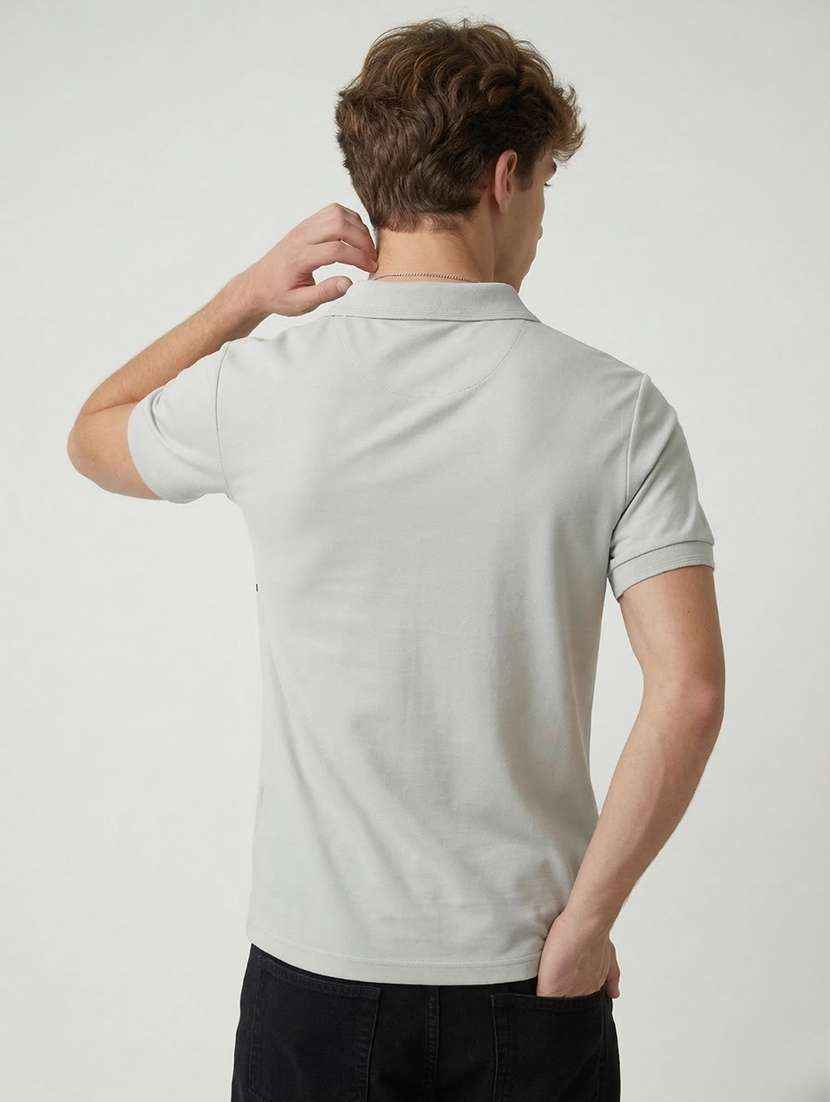 men striped short sleeve regular fit polo t-shirt - 22460851 -  Standard Image - 4