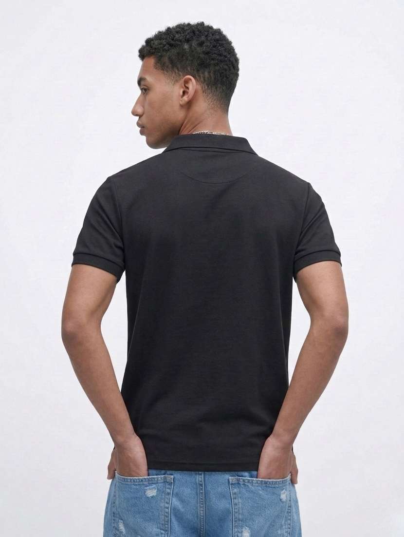 men striped short sleeve regular fit polo t-shirt - 22460854 -  Standard Image - 4
