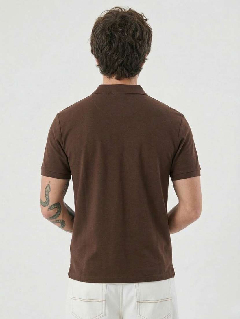 men striped short sleeve regular fit polo t-shirt - 22460855 -  Standard Image - 4