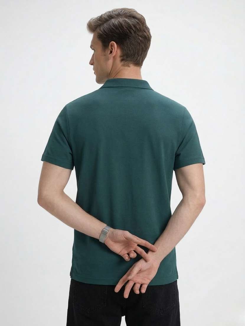 men printed short sleeve regular fit polo t-shirt - 22460857 -  Standard Image - 4