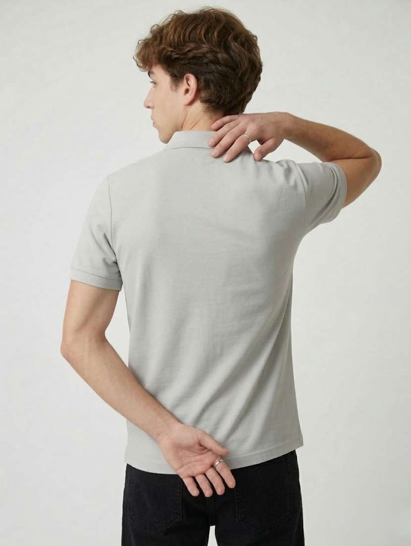 men printed short sleeve regular fit polo t-shirt - 22460858 -  Standard Image - 4
