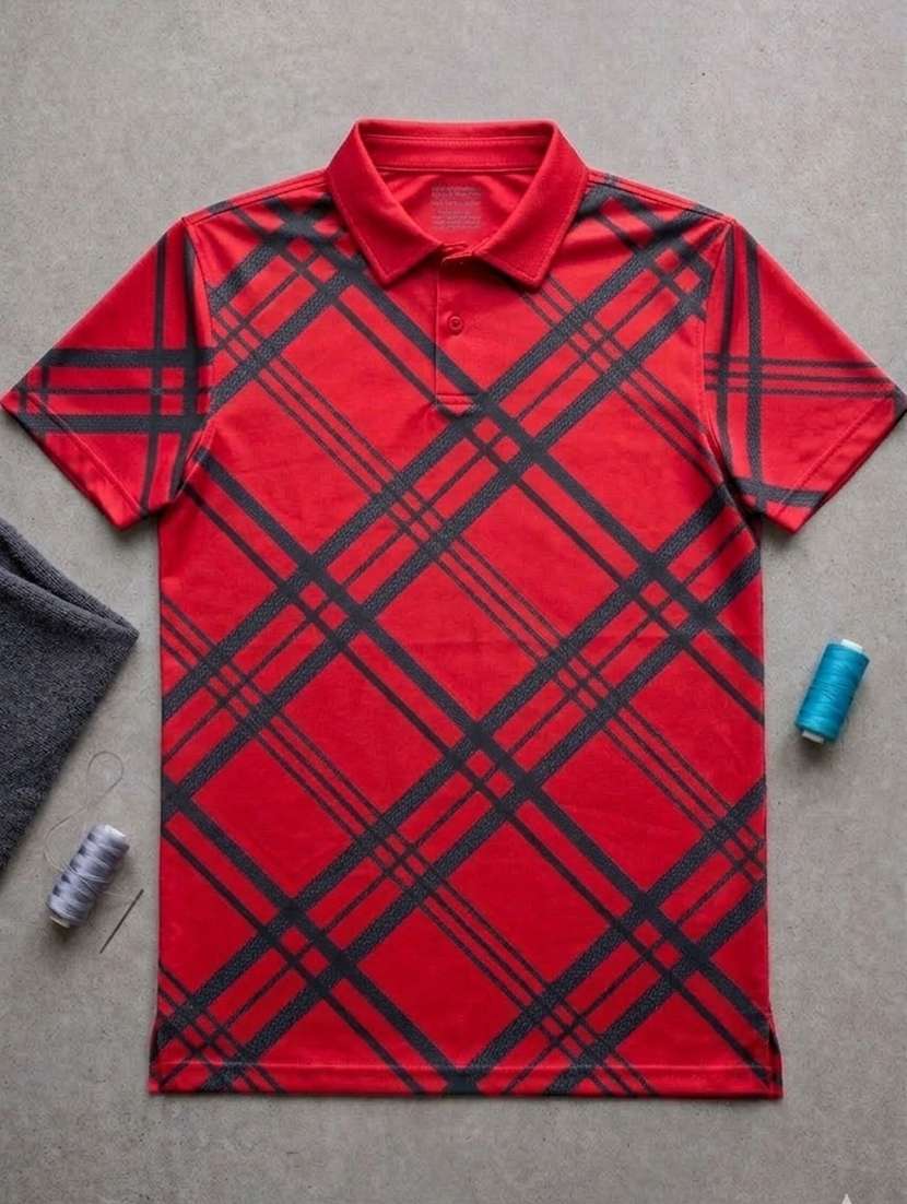men printed short sleeve regular fit polo t-shirt - 22460912 -  Standard Image - 4