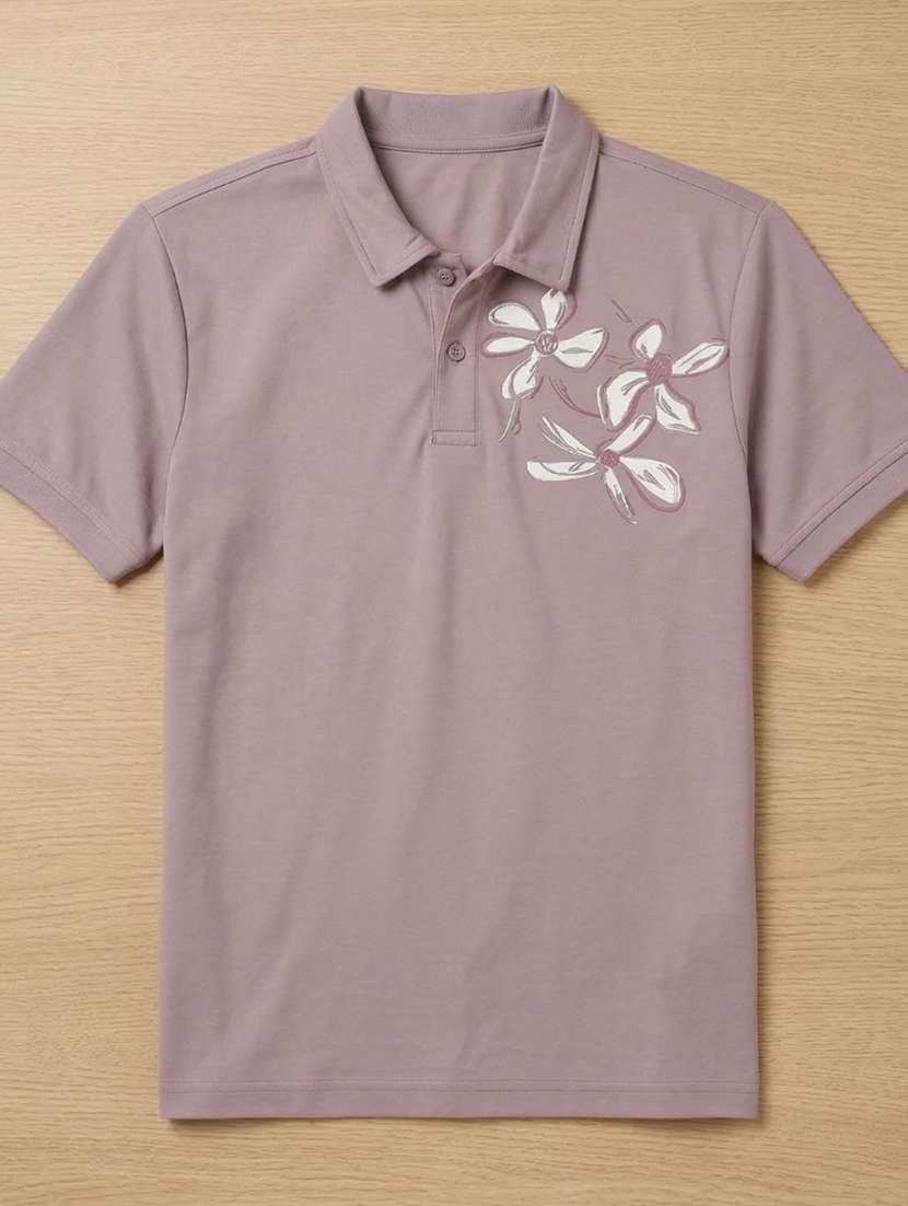 men printed short sleeve regular fit polo t-shirt - 22460939 -  Standard Image - 4