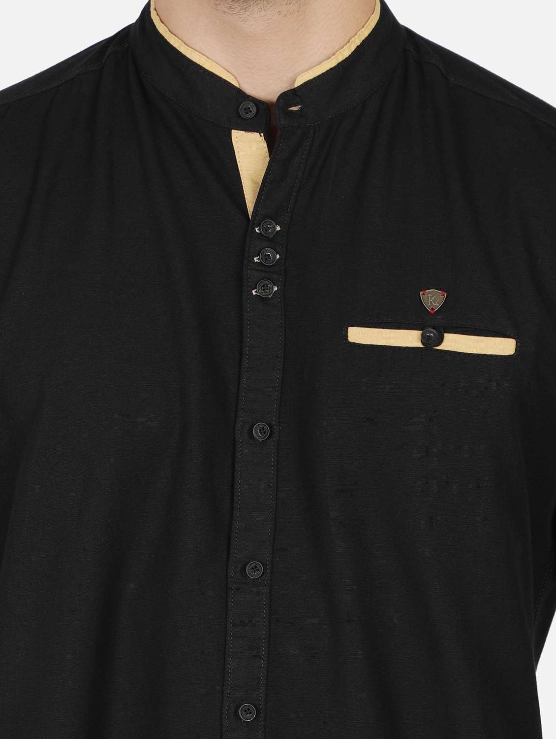 men solid long sleeve regular fit casual shirt - 22460945 -  Standard Image - 1